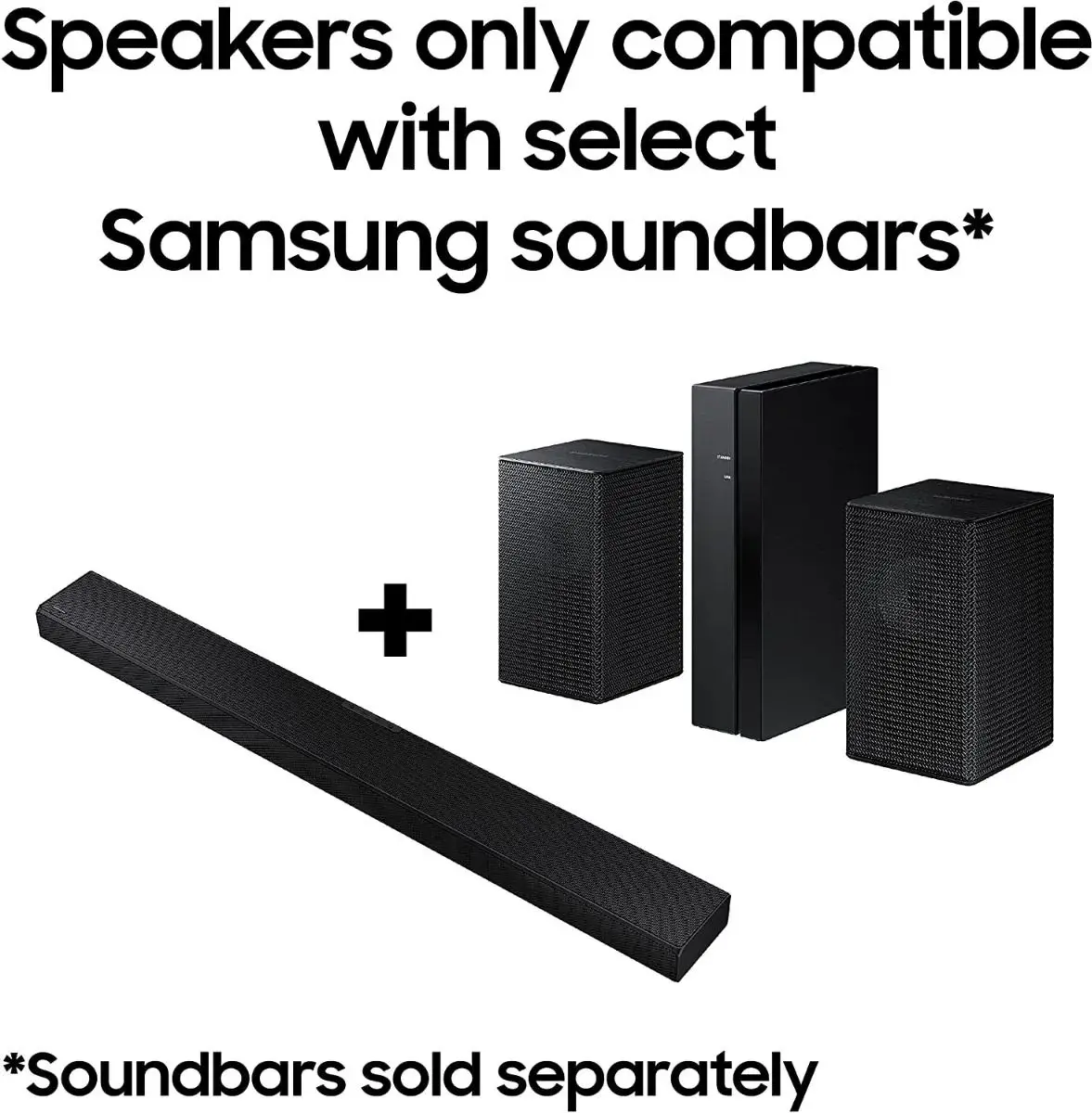 Samsung Sound Bar 200 Watt, Wireless Subwoofer, Bluetooth, USB, Dolby Digital, Black - HW-A450