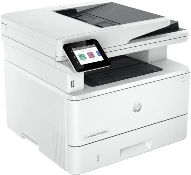 HP LaserJet Pro MFP 4103fdw All in One Printer, White - 2Z628A