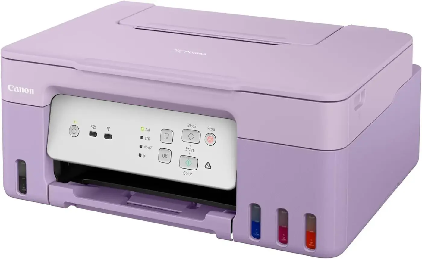 Canon Pixma G3430 3 in 1 MegaTank Inkjet Printer, Violet - 5989C025AA