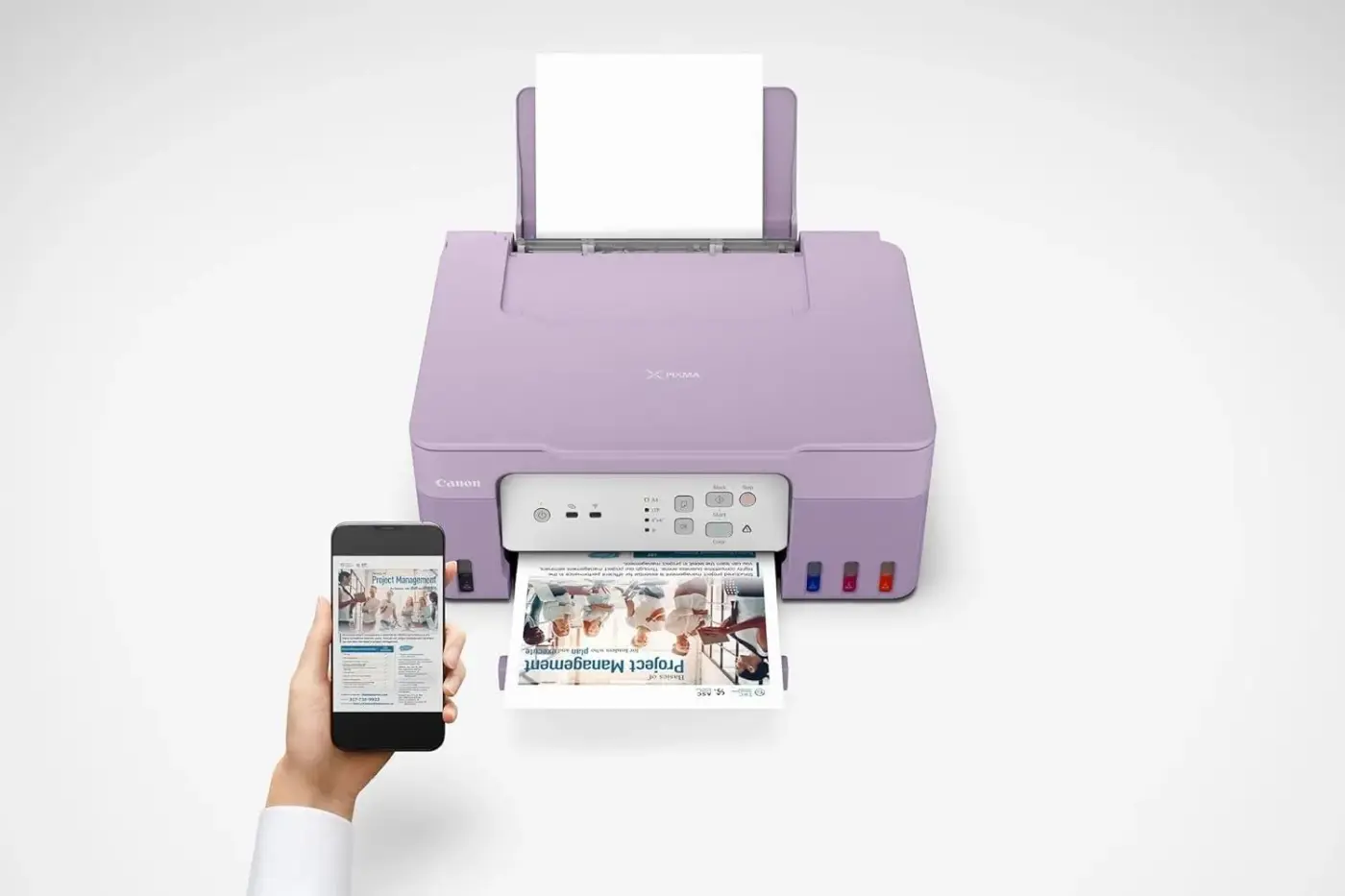 Canon Pixma G3430 3 in 1 MegaTank Inkjet Printer, Violet - 5989C025AA