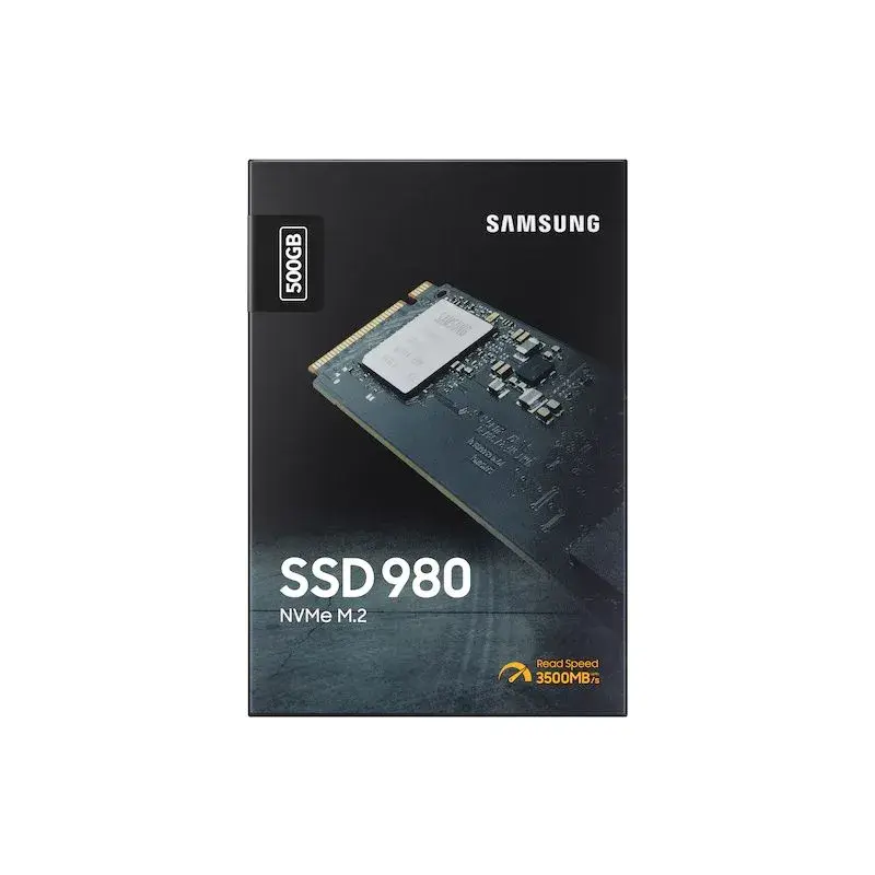 Samsung 980 NVMe M.2 Solid State Drive SSD, 500GB, Black - MZ-V8V500BW