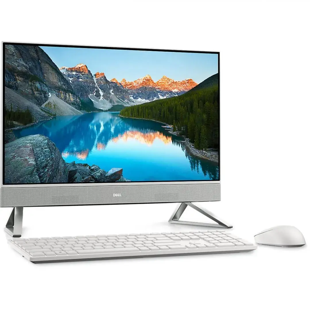 Dell Inspiron 24 5410 All In One Desktop, Intel Core i7-1255U, 23.8 Inch FHD Touch Screen, 1TB HDD + 256GB SSD, 16GB RAM, NVIDIA GeForce MX550 2GB, Windows 11 Pro, White