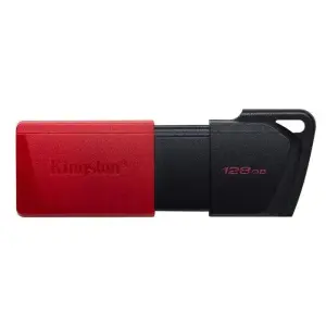 Kingston Exodia USB Flash Drive, 128GB, Black/Red