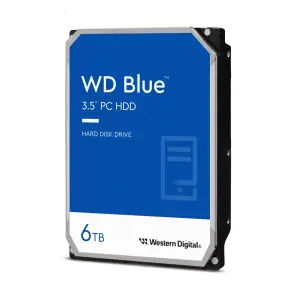 Western Digital Internal Hard Drive HDD, 6TB, Blue - WD60EZRZ