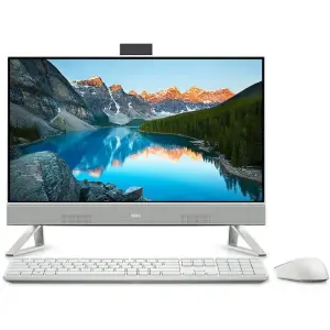 Dell Inspiron 24 5410 All In One Desktop, Intel Core i7-1255U, 23.8 Inch FHD Touch Screen, 1TB HDD + 256GB SSD, 16GB RAM, NVIDIA GeForce MX550 2GB, Windows 11 Pro, White